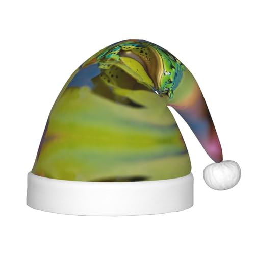 Niedlicher Frosch, 1 Stück, Plüsch-Weihnachtsmannmütze, bequeme Weihnachtsmütze für Weihnachten, Partygeschenke, passend für Jugendliche Niedlicher Frosch, 1 Stück, Plüsch-Weihnachtsmannmütze, bequeme Weihnachtsmütze für Weihnachten, Partygeschenke, passend für Jugendliche von HGFVY