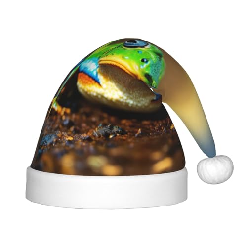 Niedlicher Frosch, 1 Stück, Plüsch-Weihnachtsmannmütze, bequeme Weihnachtsmütze für Weihnachten, Partygeschenke, passend für Jugendliche Niedlicher Frosch, 1 Stück, Plüsch-Weihnachtsmannmütze, bequeme Weihnachtsmütze für Weihnachten, Partygeschenke, passend für Jugendliche von HGFVY