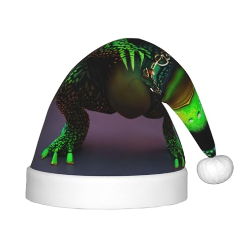 Niedlicher Frosch, 1 Stück, Plüsch-Weihnachtsmannmütze, bequeme Weihnachtsmütze für Weihnachten, Partygeschenke, passend für Jugendliche Niedlicher Frosch, 1 Stück, Plüsch-Weihnachtsmannmütze, bequeme Weihnachtsmütze für Weihnachten, Partygeschenke, passend für Jugendliche von HGFVY