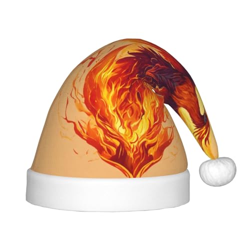 Phoenix Plüsch-Weihnachtsmannmütze, bequeme Weihnachtsmütze für Weihnachten, Partygeschenke, passend für Jugendliche Phoenix Plüsch-Weihnachtsmannmütze, bequeme Weihnachtsmütze für Weihnachten, Partygeschenke, passend für Jugendliche von HGFVY