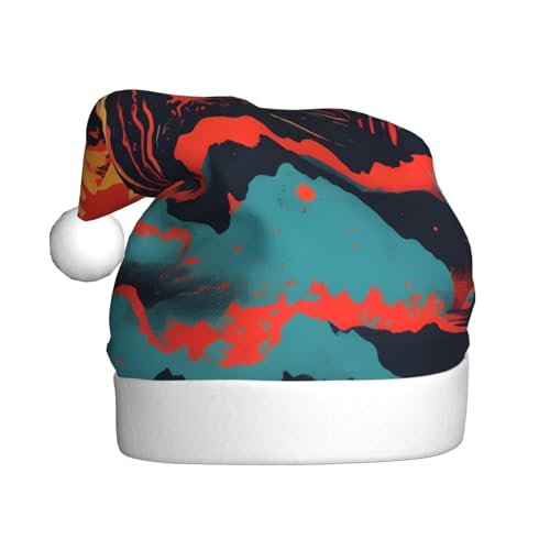 Volcano Plüsch-Weihnachtsmannmütze, bequeme Weihnachtsmütze für Weihnachten, Partygeschenke, passend für Erwachsene, 1 Stück Volcano Plüsch-Weihnachtsmannmütze, bequeme Weihnachtsmütze für Weihnachten, Partygeschenke, passend für Erwachsene, 1 Stück von HGFVY
