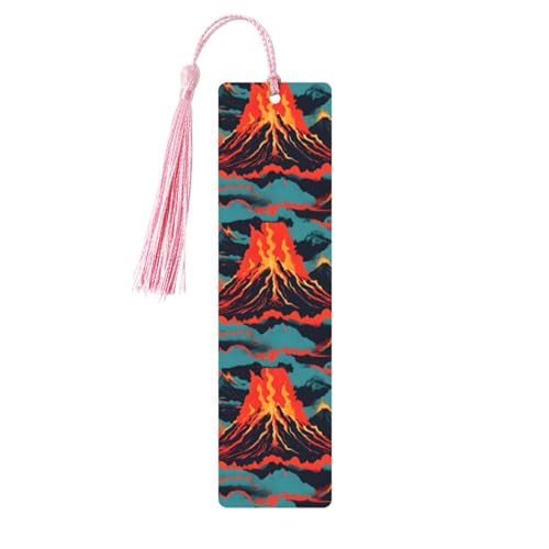 Vulkandruck, Holz-Lesezeichen, niedliche Lesezeichen, Etikett, Ornament für Dekoration, Handwerk, Dekorationen zum Lesen, 5 Stück Vulkandruck, Holz-Lesezeichen, niedliche Lesezeichen, Etikett, Ornament für Dekoration, Handwerk, Dekorationen zum Lesen, 5 Stück von HGFVY