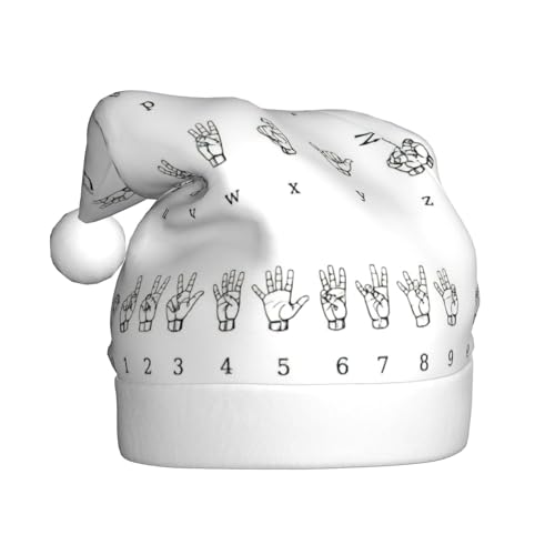 Weihnachtsmütze aus Plüsch, Weihnachtsmannmütze, bequeme Weihnachtsmütze für Weihnachten, Partygeschenke, passend für Erwachsene, 1 Packung von HGFVY