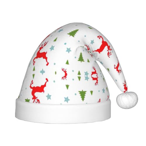 Weihnachtsmütze aus Plüsch, Weihnachtsmannmütze, bequeme Weihnachtsmütze für Weihnachten, Partygeschenke, passend für Jugendliche, 1 Packung Weihnachtsmütze aus Plüsch, Weihnachtsmannmütze, bequeme Weihnachtsmütze für Weihnachten, Partygeschenke, passend für Jugendliche, 1 Packung von HGFVY