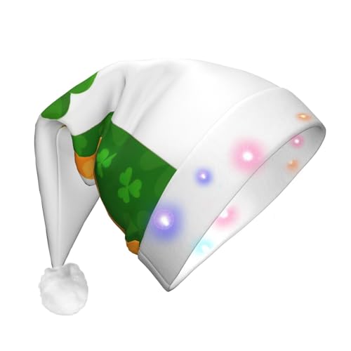 Weihnachtsmütze mit irischer Flagge, beleuchtete Weihnachtsmütze, Uni, für Party, Urlaub, Partyzubehör Weihnachtsmütze mit irischer Flagge, beleuchtete Weihnachtsmütze, Uni, für Party, Urlaub, Partyzubehör von HGFVY