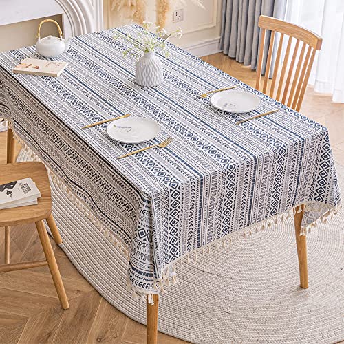 Tischdecke, Rechteckige Tischdecke Geometrische Wellen Blau Weiß Outdoor wasserdichte Tischdecke Waschbare Tischdecke Stoff Moderne Abwischbare Tischdecke Für Küche Garten Balkon Partys, 120 * 170 Tischdecke, Rechteckige Tischdecke Geometrische Wellen Blau Weiß Outdoor wasserdichte Tischdecke Waschbare Tischdecke Stoff Moderne Abwischbare Tischdecke Für Küche Garten Balkon Partys, 120 * 170 von HGJH