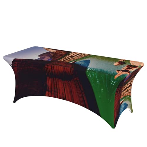HGKHadc Rechteckige, elastische Tischdecke mit Grand Canyon-Aufdruck, waschbar, knitterarm HGKHadc Rechteckige, elastische Tischdecke mit Grand Canyon-Aufdruck, waschbar, knitterarm von HGKHadc