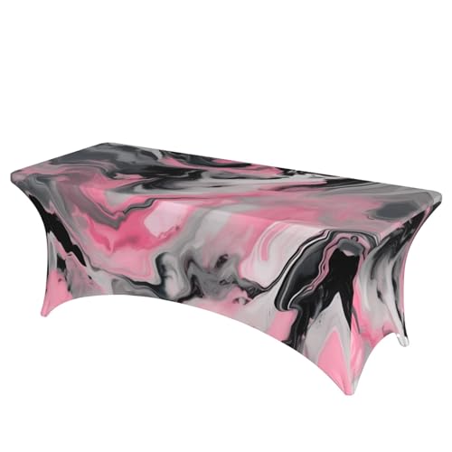 HGKHadc Tischdecke, abstrakte Tinte, Marmor, Grau, künstlerischer Druck, rechteckig, elastisch, waschbar, knitterarm HGKHadc Tischdecke, abstrakte Tinte, Marmor, Grau, künstlerischer Druck, rechteckig, elastisch, waschbar, knitterarm von HGKHadc