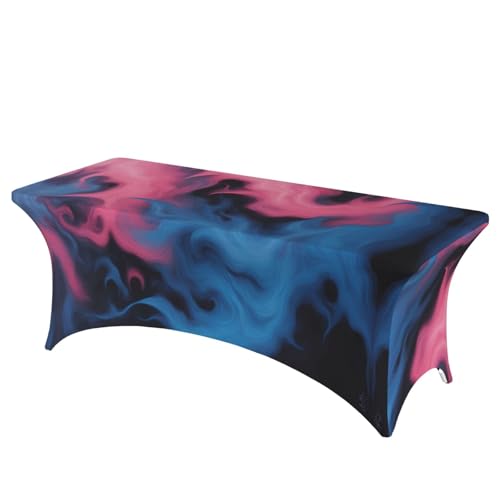 HGKHadc Tischdecke, rechteckig, elastisch, waschbar, knitterfrei, Blau und Rosa HGKHadc Tischdecke, rechteckig, elastisch, waschbar, knitterfrei, Blau und Rosa von HGKHadc