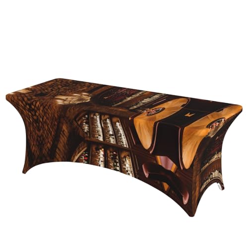 HGKHadc Tischdecke, rechteckig, elastisch, waschbar, knitterfrei, Motiv: Rotweinkeller HGKHadc Tischdecke, rechteckig, elastisch, waschbar, knitterfrei, Motiv: Rotweinkeller von HGKHadc