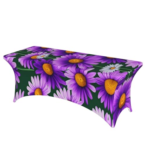 HGKHadc Tischdecke, rechteckig, elastisch, waschbar, knitterfrei, Violett HGKHadc Tischdecke, rechteckig, elastisch, waschbar, knitterfrei, Violett von HGKHadc