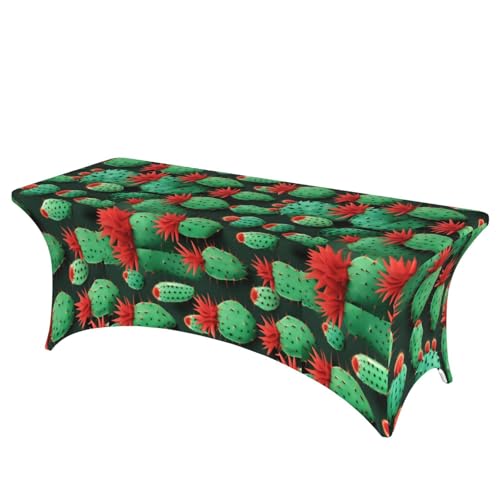 HGKHadc Viele kleine Kaktus-Kunstdruck-Tischdecke, rechteckig, elastisch, waschbar, knitterarm HGKHadc Viele kleine Kaktus-Kunstdruck-Tischdecke, rechteckig, elastisch, waschbar, knitterarm von HGKHadc