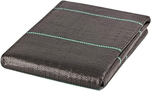 HGOuhK Unkrautvlies Unkrautbarriere-Landschaftsstoff-Geotextil-Schwarz-Bodendecker-Unkrautbekämpfungsmembran zur Verhinderung von Unkraut(3Ft*32Ft/1 * 10m) von HGOuhK