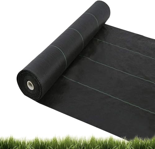 HGOuhK Unkrautvlies Unkrautbekämpfungsstoff-Bodendeckmembran-Gartenlandschaftsbaustoff for Gartenbau, Landwirtschaft und Landwirtschaft(0.9x60m) von HGOuhK