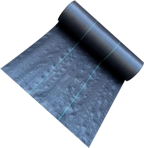 HGOuhK Unkrautvlies Unkrautschutz-Landschaftsstoff, langlebiges Unkrautbekämpfungs-Gartentuch zur Bodenstabilisierung und Landschaftsgestaltung(0.9x60m/3x200ft) von HGOuhK