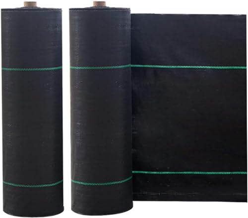 HGOuhK Unkrautvlies Unkrautschutzmembran aus Unkrautvlies for Garten, Innenhöfe, Landschaftsbau und Beetbepflanzung(1.2x76m/4x250ft) von HGOuhK