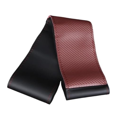 HGPVPKZAZD Auto Lenkradbezug Splice Auto-Lenkradbezug Mit Nadel-Set 38 cm Mikrofaser-Leder Universelle Passform rutschfest Auto Lenkradschale(A-Coffee) von HGPVPKZAZD