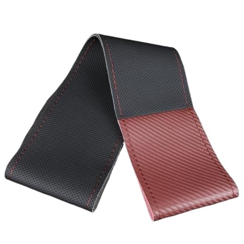 HGPVPKZAZD Auto Lenkradbezug Splice Auto-Lenkradbezug Mit Nadel-Set 38 cm Mikrofaser-Leder Universelle Passform rutschfest Auto Lenkradschale(B-Coffee) von HGPVPKZAZD