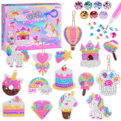 HGRGHH Diamond Painting Schlüsselanhänger, Basteln Mädchen 6-12 Jahre, Basteln Sie Ihre eigenen GEM-Schlüsselanhänger, Kreativset Mädchen Bastelset Kinder 6 Jahre, Einhorn Geschenke Mädchen 6 Jahre HGRGHH Diamond Painting Schlüsselanhänger, Basteln Mädchen 6-12 Jahre, Basteln Sie Ihre eigenen GEM-Schlüsselanhänger, Kreativset Mädchen Bastelset Kinder 6 Jahre, Einhorn Geschenke Mädchen 6 Jahre von HGRGHH