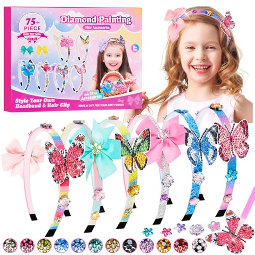 HGRGHH Haarreifen Mädchen Bastelset Kinder ab 5 6 7 8 jahre, 88Pcs Haarschmuck Geschenke Mädchen Bastelset, DIY Haarschmuck-Herstellung Diamond Painting Kinder für 5 6 7 8 9 10 11 Jahre HGRGHH Haarreifen Mädchen Bastelset Kinder ab 5 6 7 8 jahre, 88Pcs Haarschmuck Geschenke Mädchen Bastelset, DIY Haarschmuck-Herstellung Diamond Painting Kinder für 5 6 7 8 9 10 11 Jahre von HGRGHH