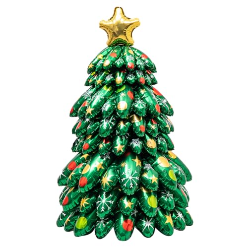 HGSHUO Folienballon Weihnachtsbaum Luftballons Weihnachten Deko Ballons Tannenbaum mit Standfunktion Selbstehender Ballon Weihnachten Party Dekoration Wohnzimmer Weihnachtsballons XXL HGSHUO Folienballon Weihnachtsbaum Luftballons Weihnachten Deko Ballons Tannenbaum mit Standfunktion Selbstehender Ballon Weihnachten Party Dekoration Wohnzimmer Weihnachtsballons XXL von HGSHUO