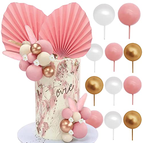HGSHUO Tortendeko Kugeln Kuchen Deko Hochzeit Torte Deko Geburtstag Cake Topper Boho Palmblätter Kuchendekoration Blumen Kuchendeko Rosa Kugel Kuchen Topper HGSHUO Tortendeko Kugeln Kuchen Deko Hochzeit Torte Deko Geburtstag Cake Topper Boho Palmblätter Kuchendekoration Blumen Kuchendeko Rosa Kugel Kuchen Topper von HGSHUO