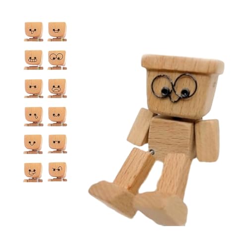 1pc Schüttelmann Holz Auto, Schüttelnde Holzmann Figur, Holzfigur Beweglich, Wackelndes Holzmännchen Figur, Handgeschnitzt Mit Magnetischem Spannungsreliever Für Dashboard&Desk Pendelgeschenk 1pc Schüttelmann Holz Auto, Schüttelnde Holzmann Figur, Holzfigur Beweglich, Wackelndes Holzmännchen Figur, Handgeschnitzt Mit Magnetischem Spannungsreliever Für Dashboard&Desk Pendelgeschenk von HGZHNAT