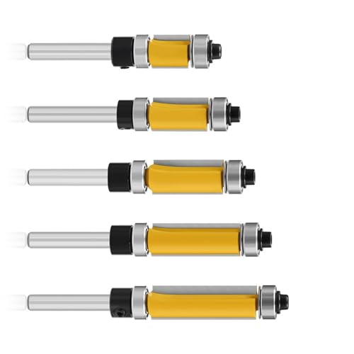 5/15pcs 1/4 Zoll Schaft Mahlen Cutter Holzschnitzer Redged Trimmer Router Bit Holzbearbeitungsmahlen Router Bit Installation Holzwerkzeug von HGZHNAT
