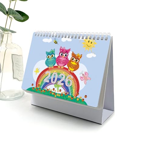 Diamond-Painting Kalender 2026, Diamond-Painting Adventskalender, Diamantmalerei Papierkalender 2026, Kalender Diamondss Gemälde Kits Diamondss Art Desk Für Home Office von HGZHNAT