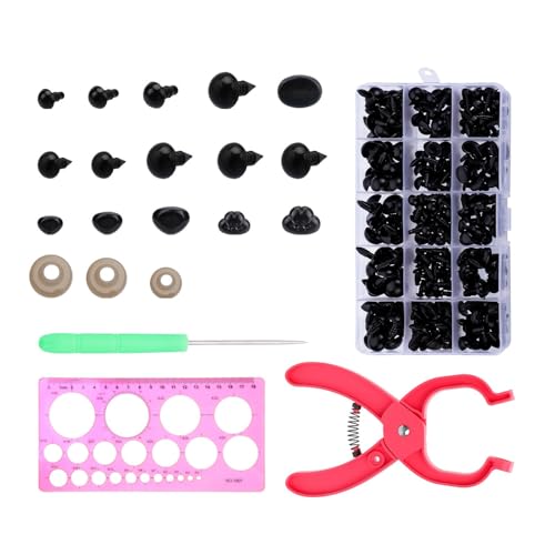 HGZHNAT 476pcs Sortierte Größensicherheit Auge Und Nase Mit Unterlegscheiben Und Auxiliärwerkzeug Für Plüsch Puppenhäkeln Spielzeughäkeln Puppen Ergonomisches Frühlingsgriff Craft Tool HGZHNAT 476pcs Sortierte Größensicherheit Auge Und Nase Mit Unterlegscheiben Und Auxiliärwerkzeug Für Plüsch Puppenhäkeln Spielzeughäkeln Puppen Ergonomisches Frühlingsgriff Craft Tool von HGZHNAT
