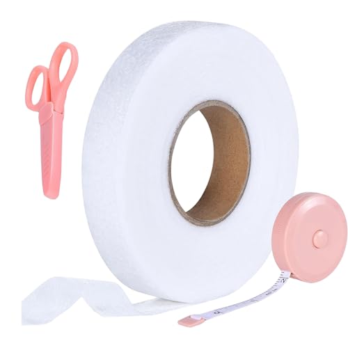 HGZHNAT Hems Tape Bahn EIN Semming Stoffband Mit Schere Und Klebeband Hemming Band Für Kleiderhosen Kleider Vorhänge HGZHNAT Hems Tape Bahn EIN Semming Stoffband Mit Schere Und Klebeband Hemming Band Für Kleiderhosen Kleider Vorhänge von HGZHNAT