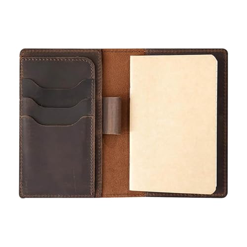 HGZHNAT Stationery Notebook Meeting Notebook Leder Cover Notizbilder Mit Stifthaltern Tägliche Notepads Journal Notebooks Journal Leder Cover Mit Stifthaltern Meeting von HGZHNAT