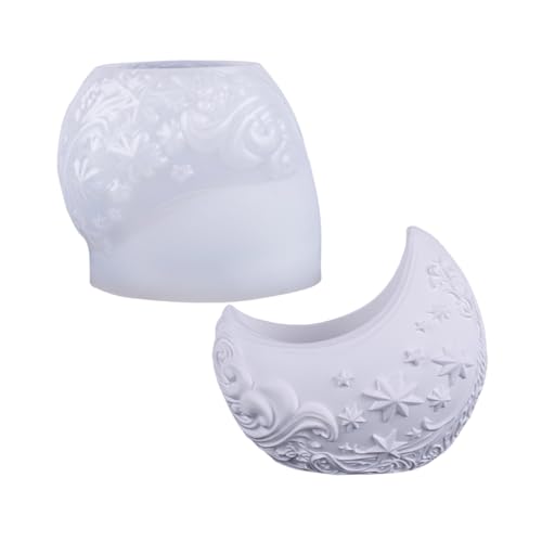 Silikonmond Pflanzerform Mit Detailliertem Reliefdesign Für Harzzementprojekte Sukkulenten Pflanzenbehälter Form Handgefertigte Harzschalenform von HGZHNAT