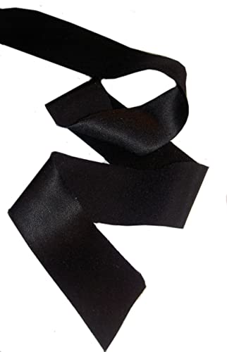 1 lfdm Seiden Schrägband ca.30mm Schwarz ungefalzt Crepe Satin 12.5 1 lfdm Seiden Schrägband ca.30mm Schwarz ungefalzt Crepe Satin 12.5 von HH-NN-1968