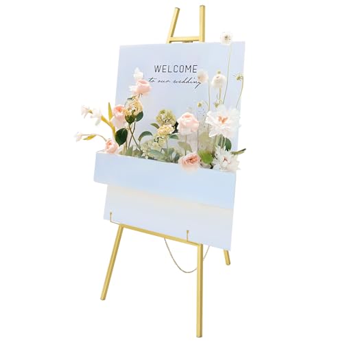 2-teilige Staffelei Display-Theke für Hochzeit Zeichen Poster Staffelei Leinwand stehen, Gold Stände 2-teilige Staffelei Display-Theke für Hochzeit Zeichen Poster Staffelei Leinwand stehen, Gold Stände von HHEMSTD