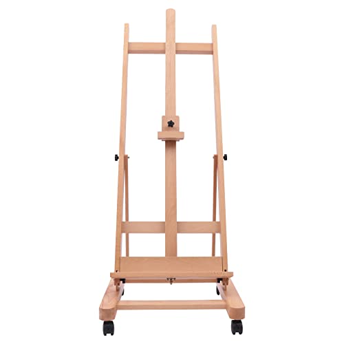 Große Studio H Frame Staffelei Holz Künstler Einstellbar Beweglichen Kippen Boden Malerei Stand Premium Frame 175-240cm H Heavy Duty Professional Locking Silent Caster Wheels Große Studio H Frame Staffelei Holz Künstler Einstellbar Beweglichen Kippen Boden Malerei Stand Premium Frame 175-240cm H Heavy Duty Professional Locking Silent Caster Wheels von HHEMSTD