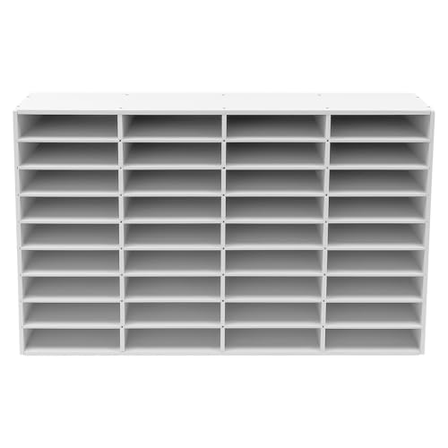 HHEMSTD 36 FäCher A4 Datei Literature Desktop File Holder Office Mailbox Holz Literatur Organizer Verstellbar Akten Sortierer Dokumentenablage Briefablage Schreibtisch von HHEMSTD