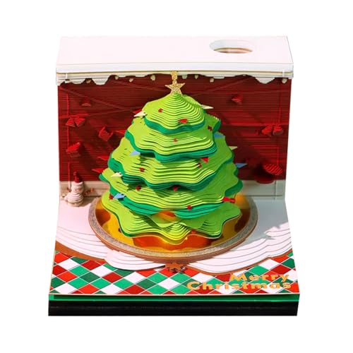 2026 Zeitstück-Kalender, Weihnachtsbaum-Papierskulptur-Kalender, 3D-Kalender, Notizblock, kreativ, antihaftbeschichtet, Haftnotizen, 3D-Kalender, 2026 für Schule, Zuhause, Büro 2026 Zeitstück-Kalender, Weihnachtsbaum-Papierskulptur-Kalender, 3D-Kalender, Notizblock, kreativ, antihaftbeschichtet, Haftnotizen, 3D-Kalender, 2026 für Schule, Zuhause, Büro von HHFLRAWA