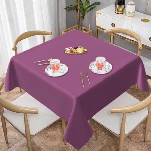 HHGFASD Quadratische, dekorative Tischdecke, einfarbig, 137,2 x 137,2 cm, wasserdicht, knitterfrei, wiederverwendbar, für Cafés, Buffet, Picknicks, Hochzeiten, Partys HHGFASD Quadratische, dekorative Tischdecke, einfarbig, 137,2 x 137,2 cm, wasserdicht, knitterfrei, wiederverwendbar, für Cafés, Buffet, Picknicks, Hochzeiten, Partys von HHGFASD