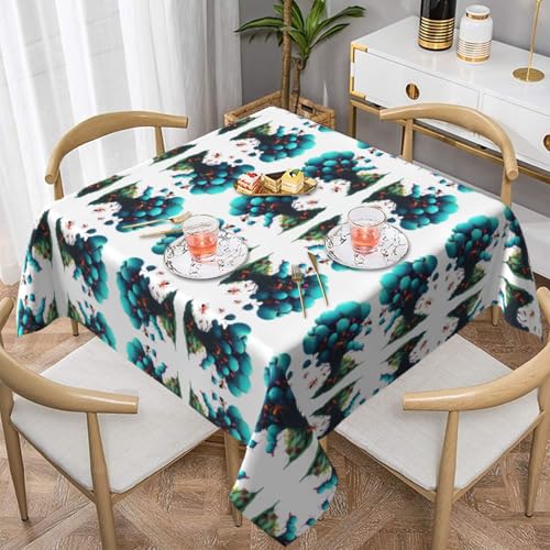 HHGFASD Quadratische dekorative Tischdecke mit Neon-Ameisenkolonie-Muster, 152,4 x 152,4 cm, wasserdicht, knitterfrei, wiederverwendbar, für Cafés, Buffet, Picknicks, Hochzeiten, Partys von HHGFASD
