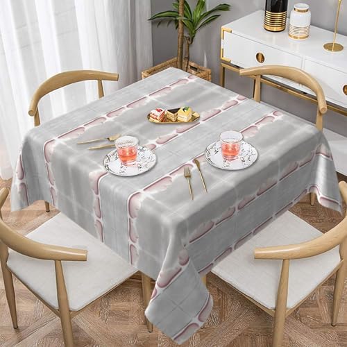 HHGFASD Quadratische dekorative Tischdecke mit rosa Wolkenmuster, 152,4 x 152,4 cm, wasserdicht, knitterfrei, wiederverwendbar, für Cafés, Buffet, Picknicks, Hochzeiten, Partys HHGFASD Quadratische dekorative Tischdecke mit rosa Wolkenmuster, 152,4 x 152,4 cm, wasserdicht, knitterfrei, wiederverwendbar, für Cafés, Buffet, Picknicks, Hochzeiten, Partys von HHGFASD
