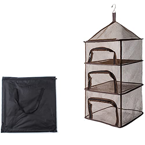 Kraut Trocknen Gestell 4 Lagen Zusammenklappbar Gittergewebe Hängend Trocknen Netz Trocknen Zelt Mit Reißverschlüsse Für Trocknen Kraut Knospe Samen Hydroponisch Pflanzen(Size:104x39cm,Color:Kaffee) Kraut Trocknen Gestell 4 Lagen Zusammenklappbar Gittergewebe Hängend Trocknen Netz Trocknen Zelt Mit Reißverschlüsse Für Trocknen Kraut Knospe Samen Hydroponisch Pflanzen(Size:104x39cm,Color:Kaffee) von HHKTY