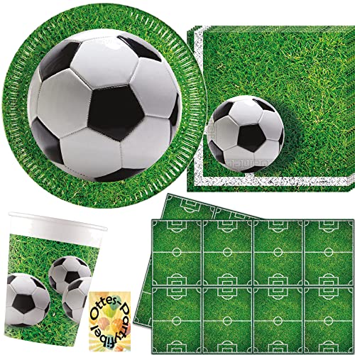 HHO Fußball-Party-Set 53tlg. für 16 Kicker 16 Teller 16 Becher 20 Servietten 1 Tischdecke HHO Fußball-Party-Set 53tlg. für 16 Kicker 16 Teller 16 Becher 20 Servietten 1 Tischdecke von HHO
