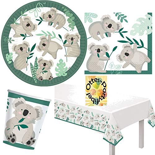 HHO Koala-Party-Set Koala-Partyset 33tlg. für 8 Gäste 8 Teller 8 Becher 16 Servietten 1 Tischdecke HHO Koala-Party-Set Koala-Partyset 33tlg. für 8 Gäste 8 Teller 8 Becher 16 Servietten 1 Tischdecke von HHO