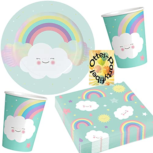 HHO Rainbow-Party-Set Regenbogen-Party-Set Sommer-Party 36tlg. für 8 Gäste 8 Teller 8 Becher 20 Servietten HHO Rainbow-Party-Set Regenbogen-Party-Set Sommer-Party 36tlg. für 8 Gäste 8 Teller 8 Becher 20 Servietten von HHO