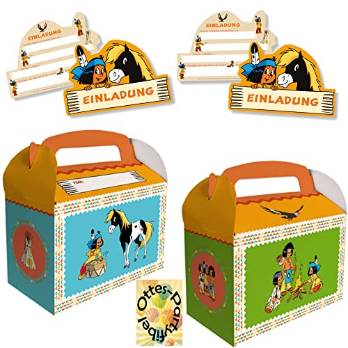 HHO Yakari-Pferde-Party-Set Erweiterung 1 6 Einladungen + 6 Geschenkboxen HHO Yakari-Pferde-Party-Set Erweiterung 1 6 Einladungen + 6 Geschenkboxen von HHO