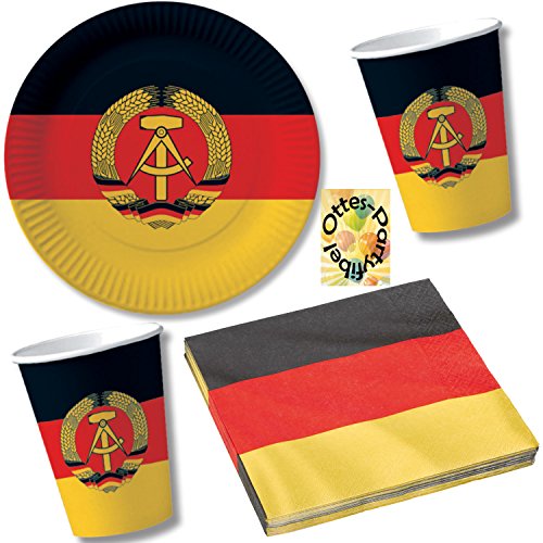 Nostalgie Ostalgie DDR Party-Set 40tlg. für 10 Gäste : Teller Becher Servietten Nostalgie Ostalgie DDR Party-Set 40tlg. für 10 Gäste : Teller Becher Servietten von HHO