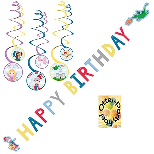 Ritter-Knight-Party-Set Dekoset 1 - Partykette Happy Birthday - Dekospiralen Ritter-Knight-Party-Set Dekoset 1 - Partykette Happy Birthday - Dekospiralen von HHO