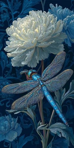 5D Diamond Painting Erwachsene, Diamant Malerei Kinder Anfänger, DIY Blumen Libelle Diamant Painting Bilder Erwachsene Bastelset Geeignet Als Geschenk, Zur Entspannung und Als Wanddeko 30x60cm y-379 5D Diamond Painting Erwachsene, Diamant Malerei Kinder Anfänger, DIY Blumen Libelle Diamant Painting Bilder Erwachsene Bastelset Geeignet Als Geschenk, Zur Entspannung und Als Wanddeko 30x60cm y-379 von HHQGOUYG