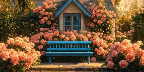 5D Diamond Painting Erwachsene, Diamant Malerei Kinder Anfänger, DIY Blumenwand Diamant Painting Bilder Erwachsene Bastelset Geeignet Als Geschenk, Zur Entspannung und Als Wanddeko 40x80cm y-399 von HHQGOUYG